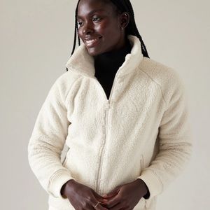 Athleta White Fleece
